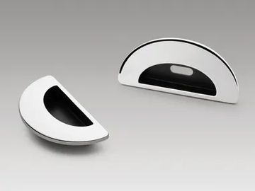 LC 111 / LC 111 CF - Recessed Cromall® door handle with lock by Colombo Design - view 2